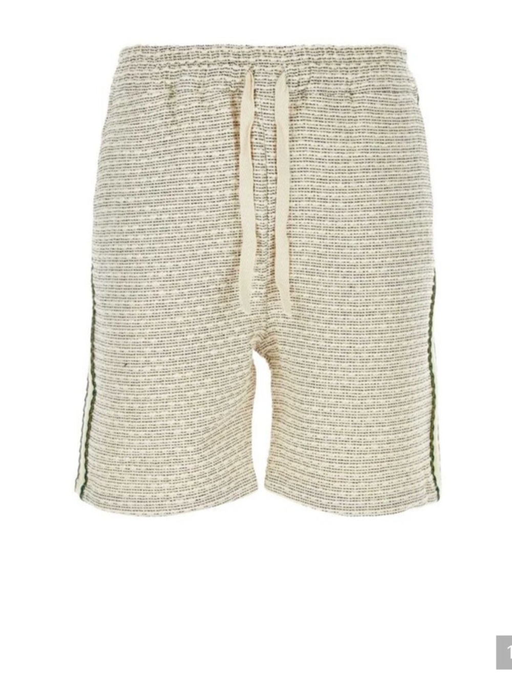 Drôle de Monsieur Men's Braid-Trim Bouclé Shorts Size S